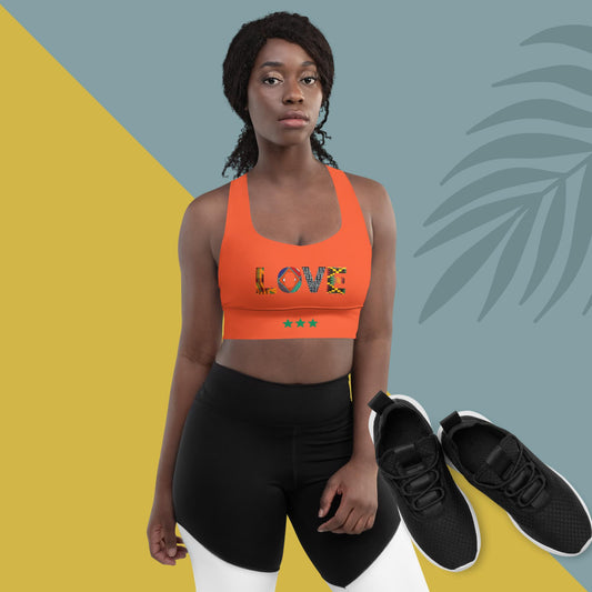 Longline sports bra