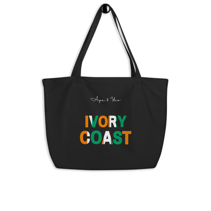 Large organic tote bag