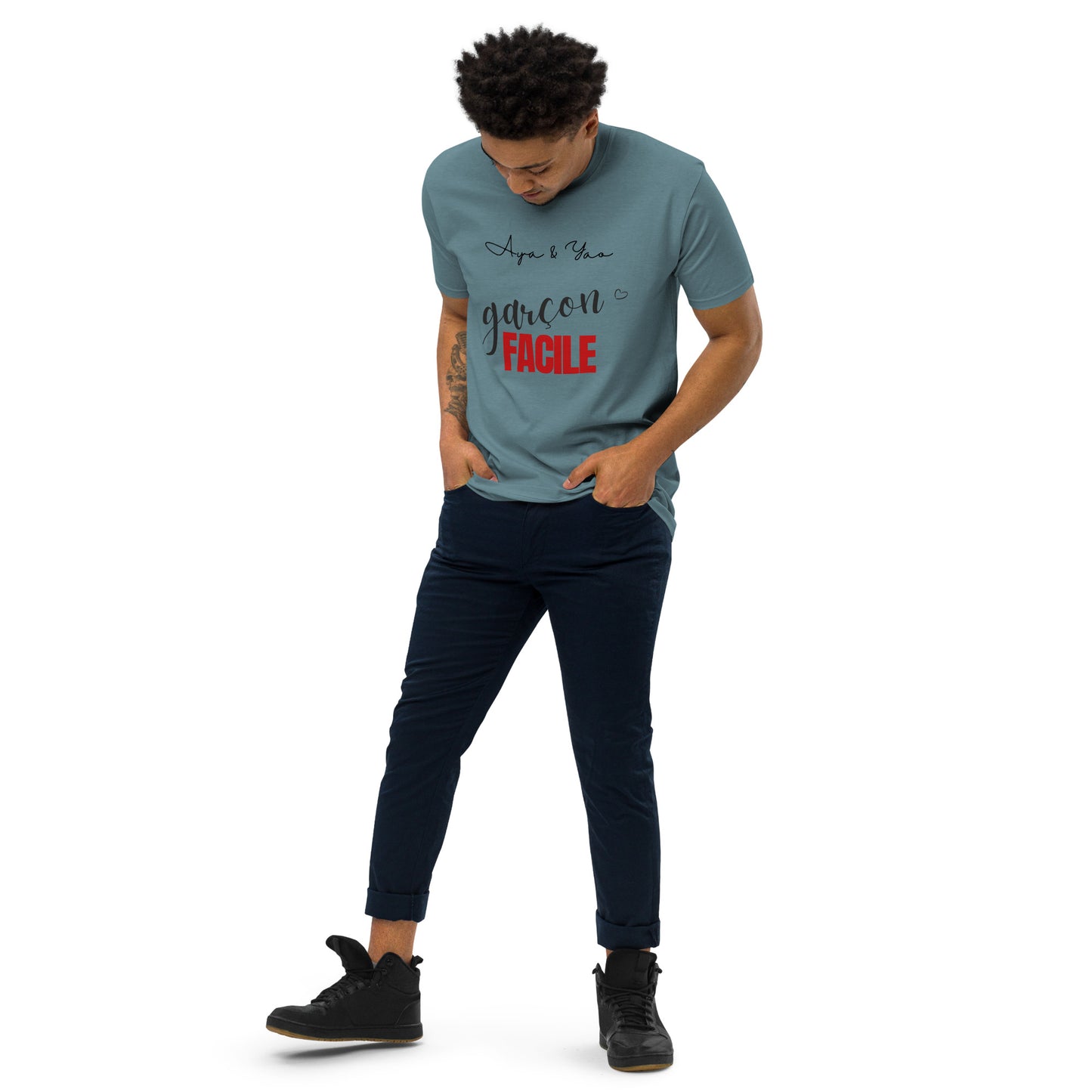 T-shirt épais de qualité supérieure pour hommes