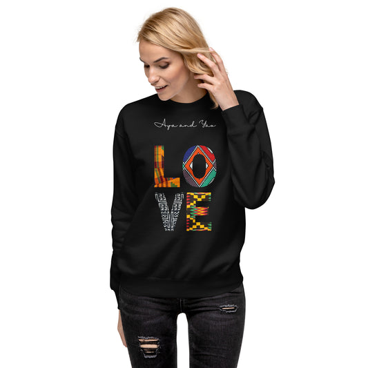 LOVE Unisex Premium Sweatshirt