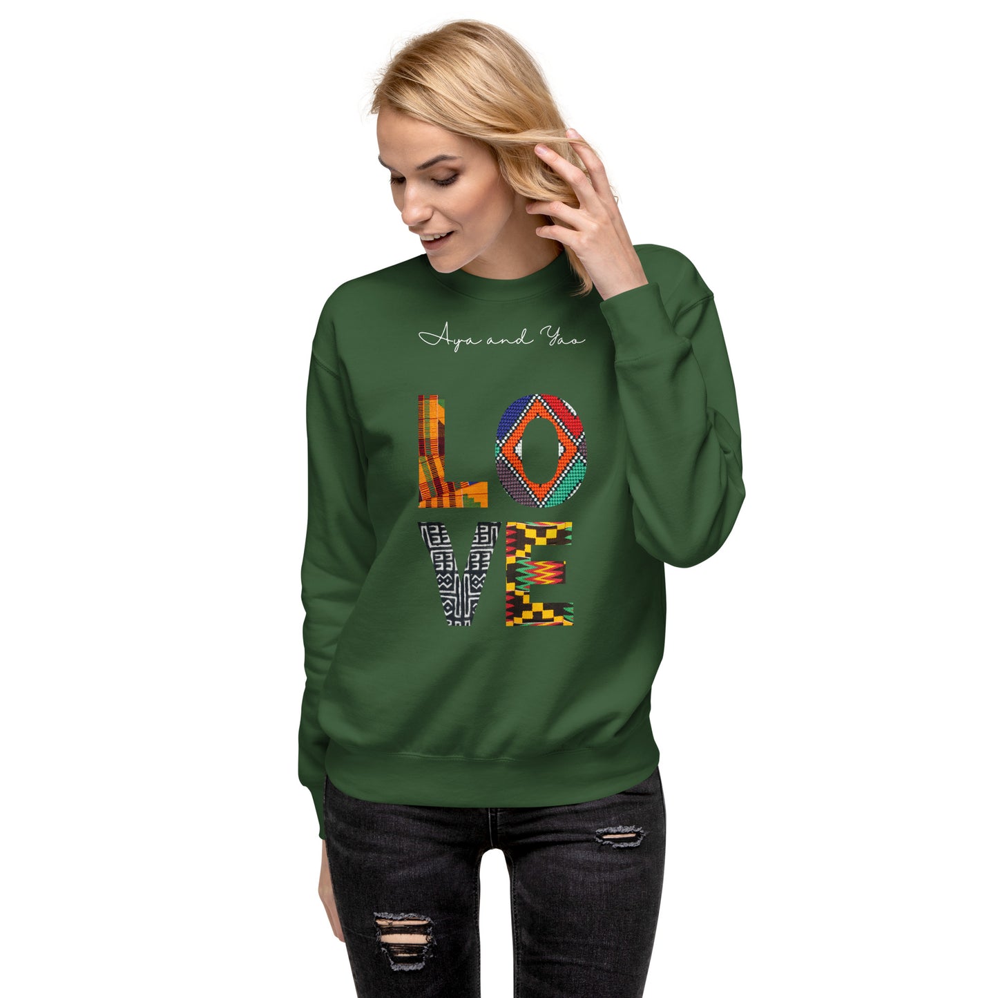 LOVE Unisex Premium Sweatshirt